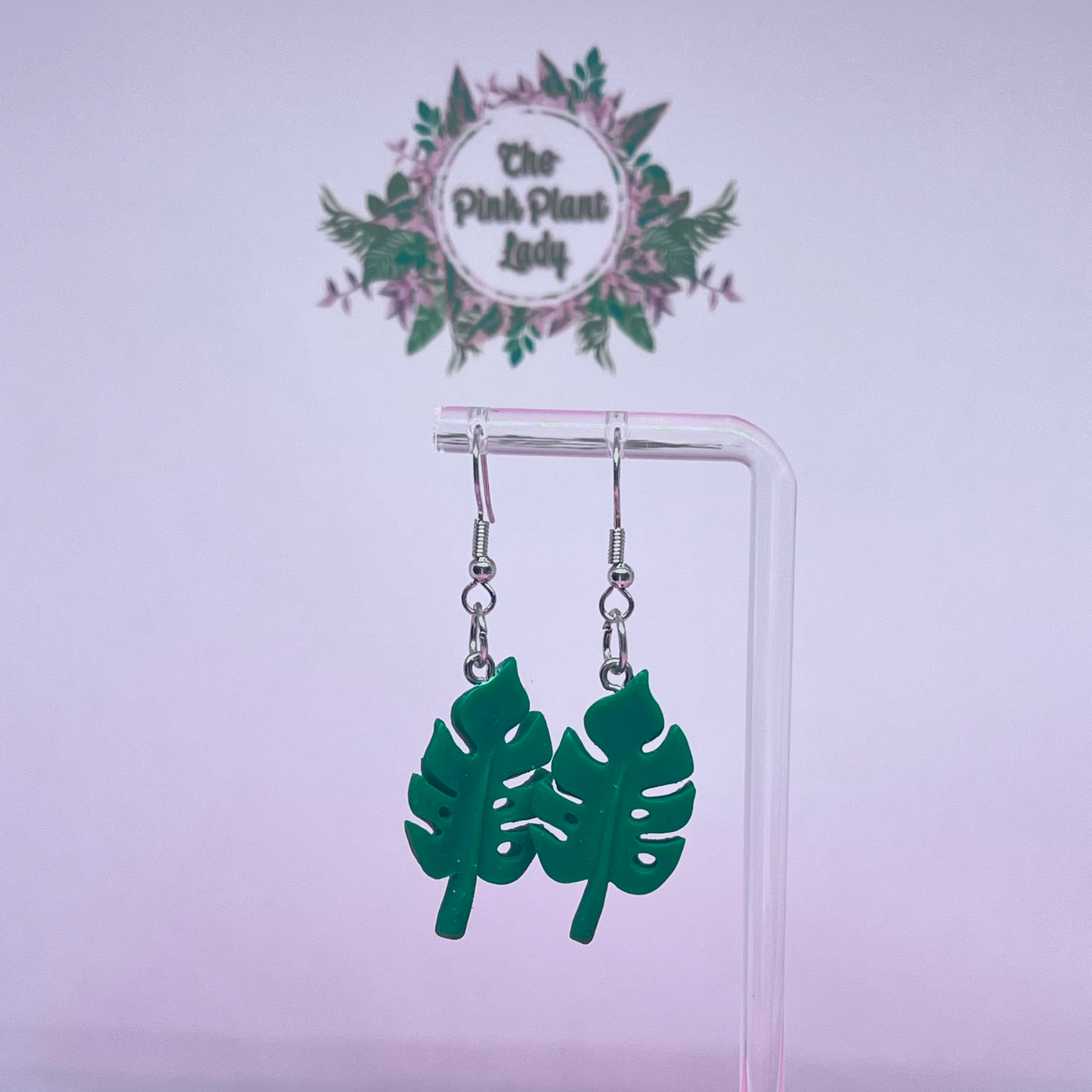 Green Leaf Earrings