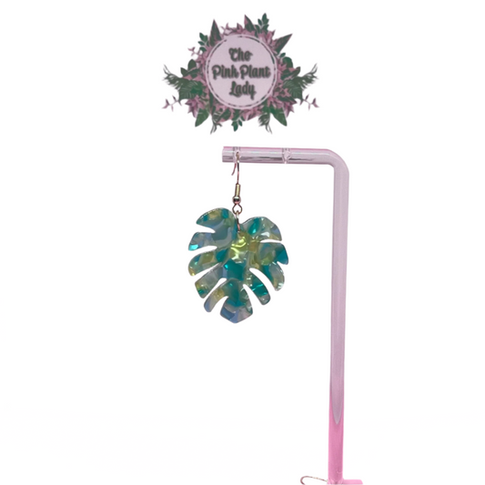 Monstera Leaf Earrings
