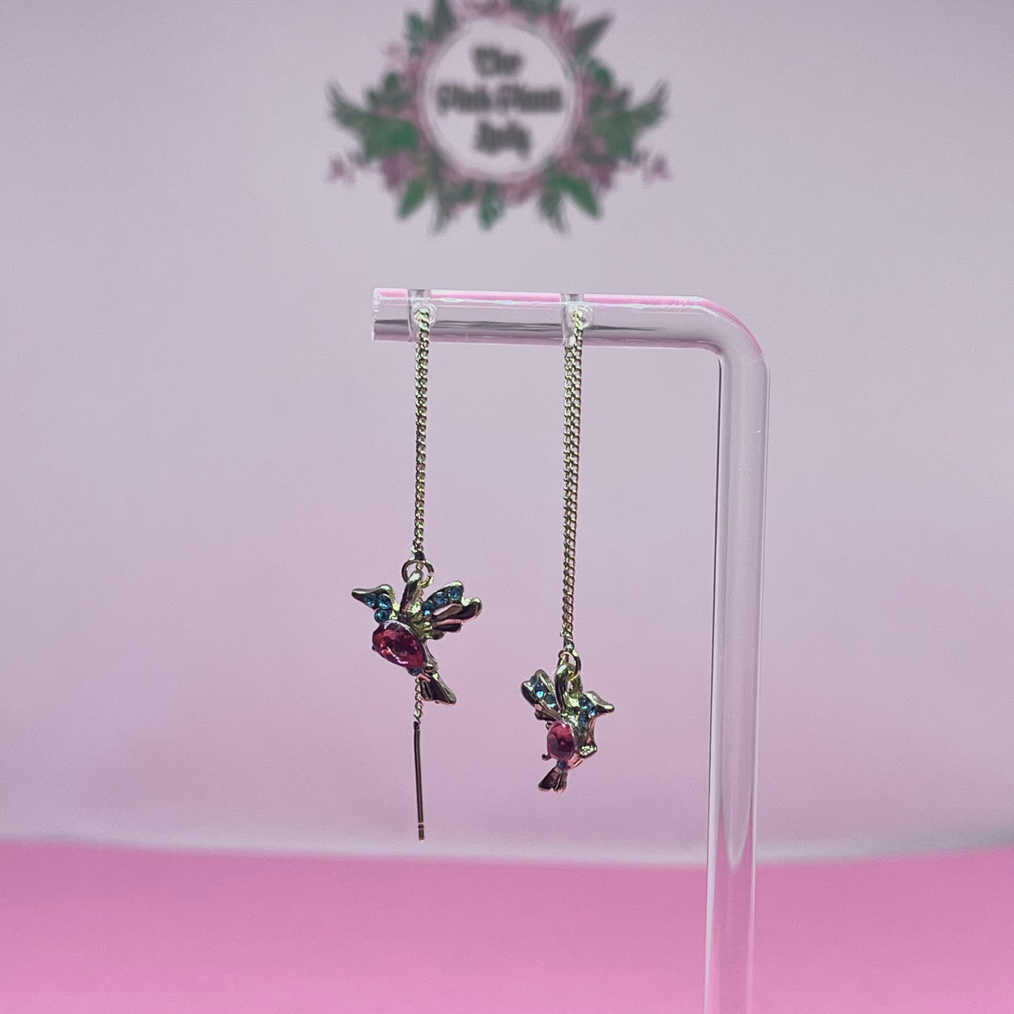 Hummingbird Threader Earrings