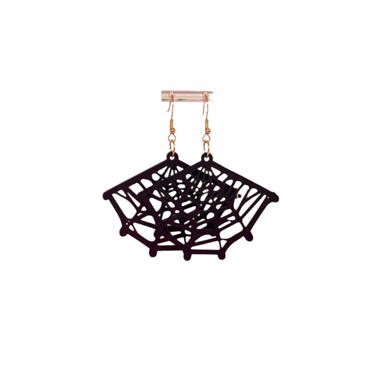 Spider Web Earrings