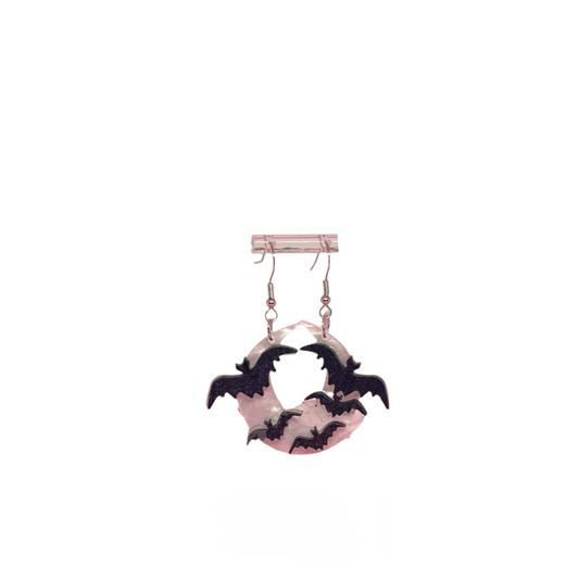 Moon & Bats Earrings
