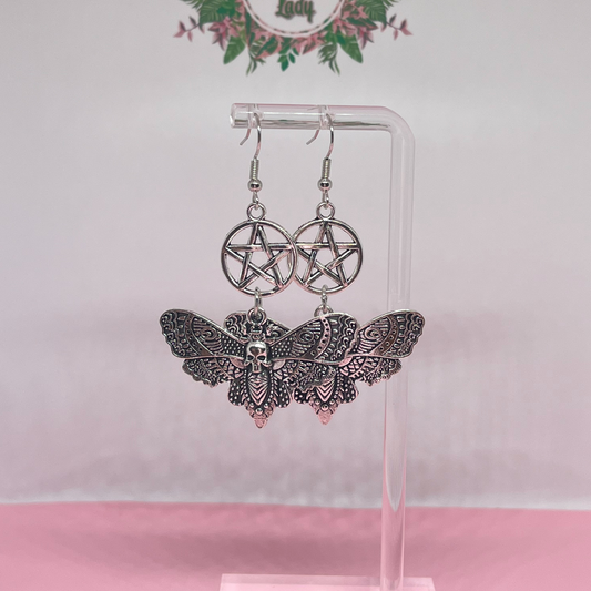 Death Moth Earrings