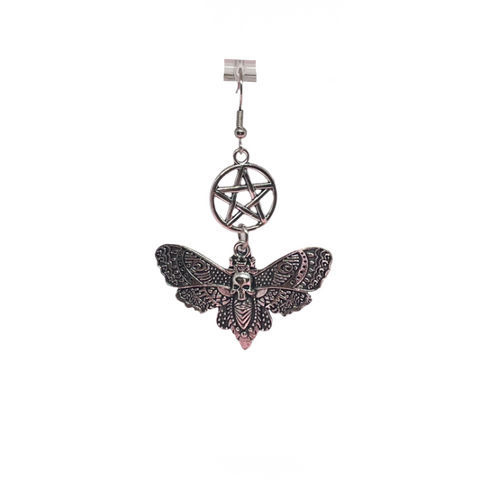 Death Moth Earrings