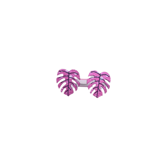 Monstera Leaf Stud Earrings