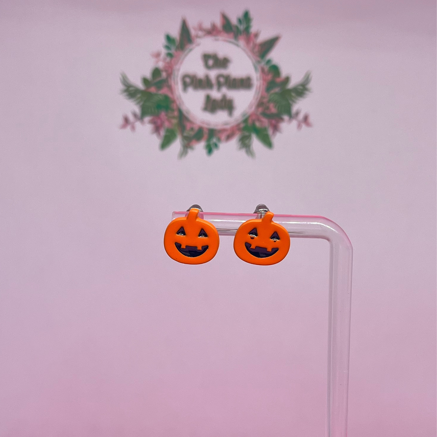 Jack-o'-lantern Stud Earrings