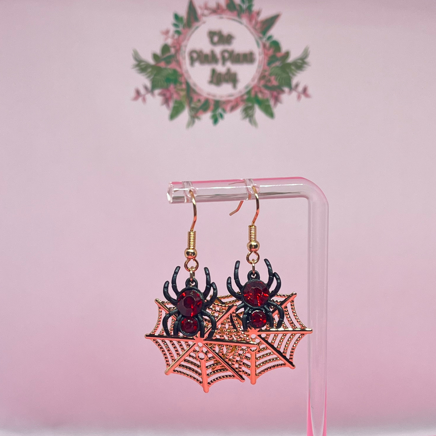 Spider on Web Earrings