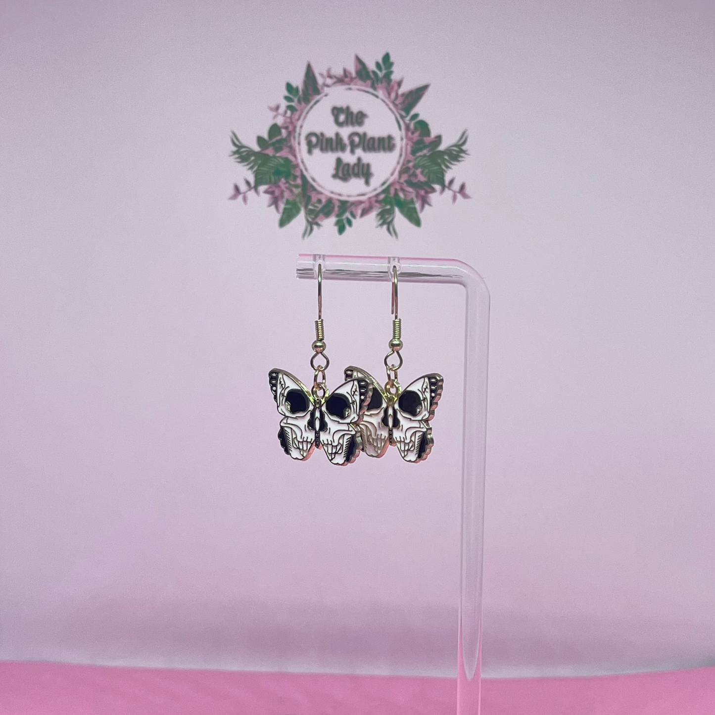 Butterfly Skull Earrings