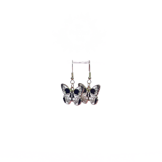Butterfly Skull Earrings
