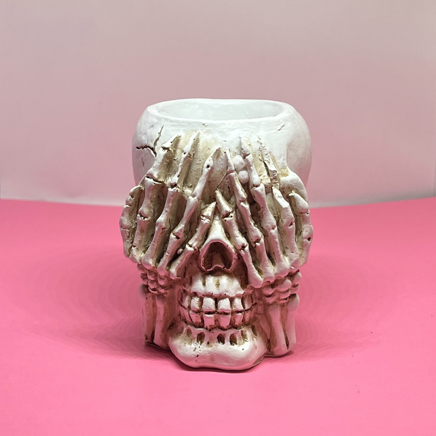 See No Evil Skull Pot