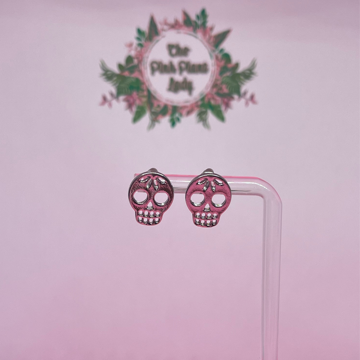 Sugar Skull Stud Earrings