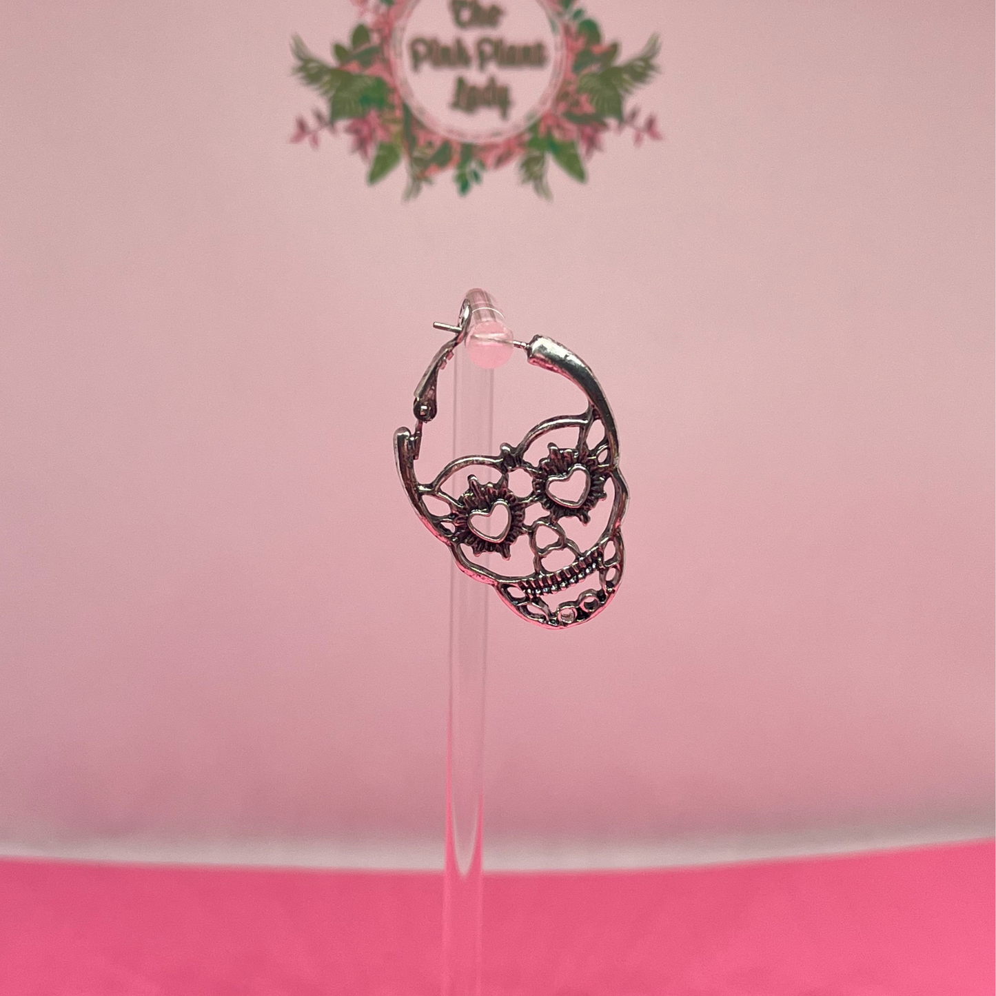 Skull Hoop Earrings