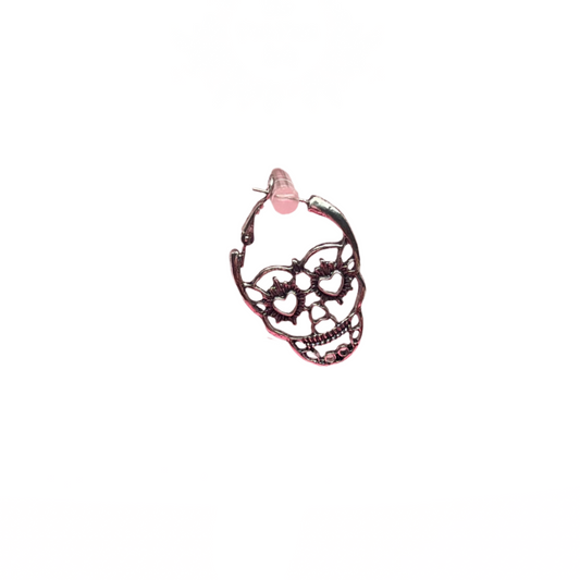 Skull Hoop Earrings