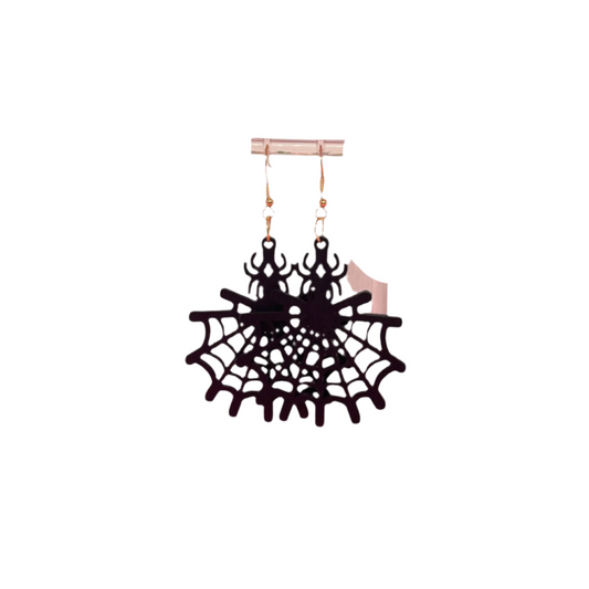 Spider Web Earrings